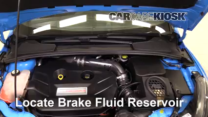 2017 Ford Focus RS 2.3L 4 Cyl. Turbo Líquido de frenos Controlar nivel de líquido